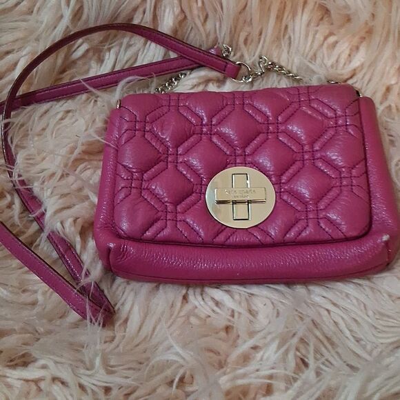 Kate Spade Pink Quilted Crossbody Handbag 👜 💖 - Picture 1 of 12